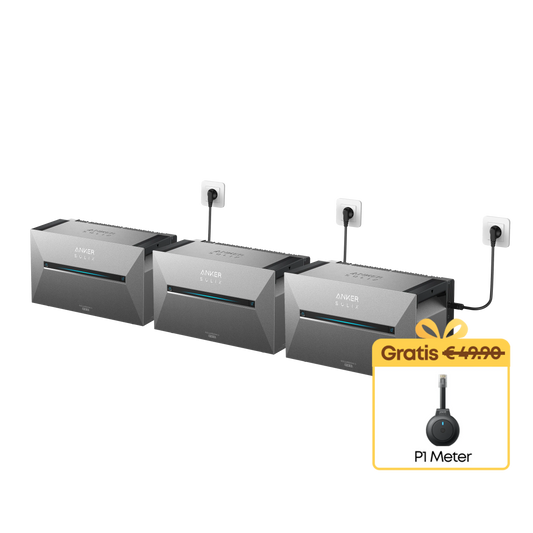 Complete set 3600W AC-vermogen + 8.1 kWh incl. P1 meter