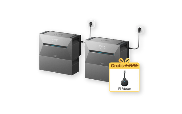 Complete set 2400W AC-vermogen + 10.8 kWh incl. P1 meter