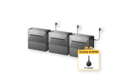 Complete set 3600W AC-vermogen + 16.2 kWh incl. P1 meter